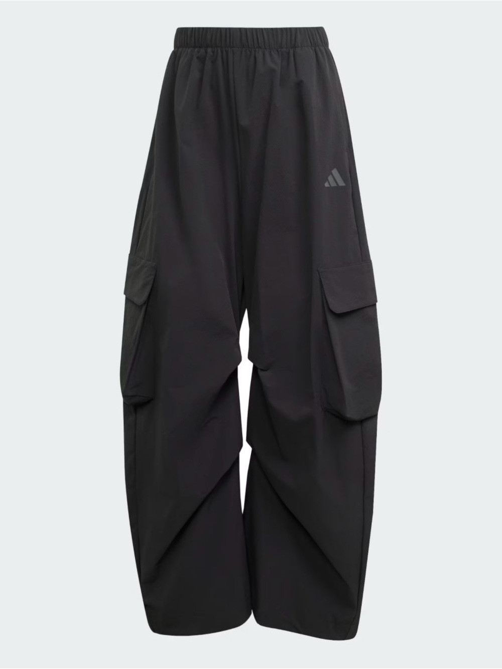 NWT Women M CITY TECH PARACHUTE CARGO PANTS Wide Leg